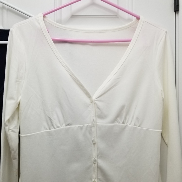 Weekenders joy collection empire cardigan in white or black - Picture 5 of 7